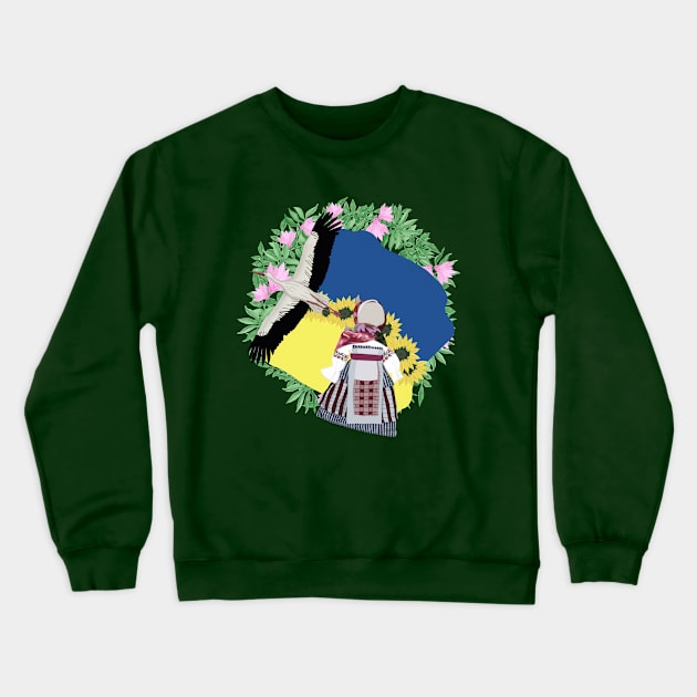 Ukrainian Folk Doll, Motanka. Crewneck Sweatshirt by KateQR